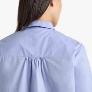 Cropped Overhemdblouse | Lanius | Blauw from WhatTheF