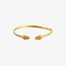 Armband Bangle Snake | I Am Jai | Goud via WhatTheF