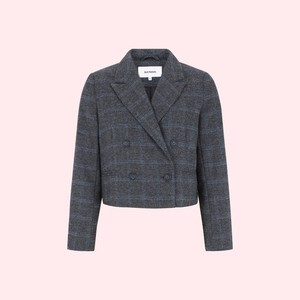 Korte Blazer Annie | Soft Rebels | Grijs from WhatTheF