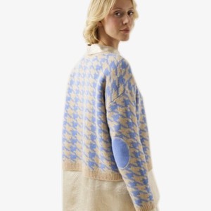 Pied de Poule Sweater | Absolut Cashmere | Blauw from WhatTheF