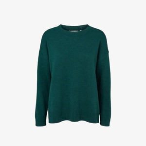 Gebreide Sweater Lisa | Basic Apparel | Groen from WhatTheF