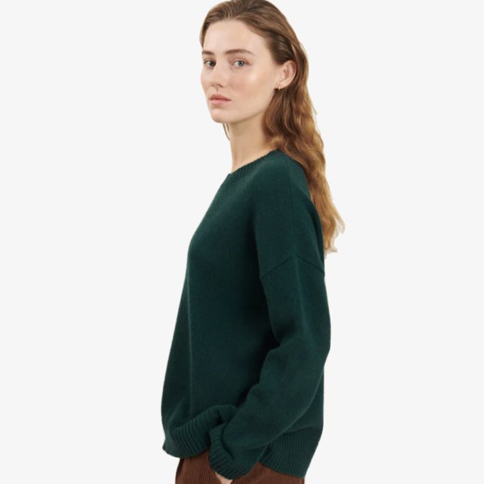 Gebreide Sweater Lisa | Basic Apparel | Groen from WhatTheF