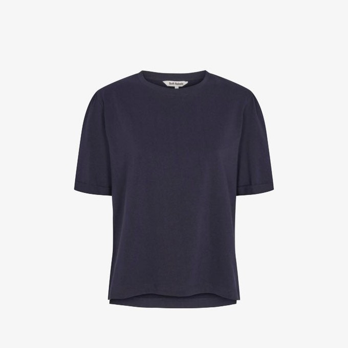 T-shirt Kyra | Soft Rebels | Blauw from WhatTheF