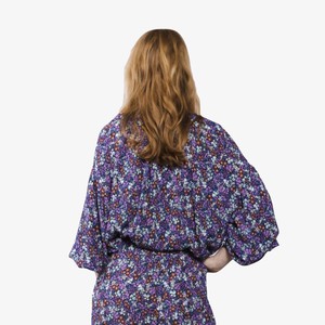 Gebloemde Blouse Isa | Elements of Freedom | Paars from WhatTheF