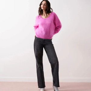 Brushed Cashmere Sweater Soeli | Absolut Cashmere | Roze from WhatTheF