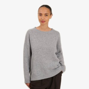 Gebreide Sweater Lisa | Basic Apparel | Grijs from WhatTheF