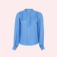 Blouse Collins | Soft Rebels | Blauw via WhatTheF