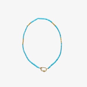 Ketting Aqua Onyx Lock | I Am Jai | Blauw from WhatTheF