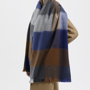 Alpaca Sjaals Geblokt | Alpaca Loca | Blauw Camel from WhatTheF