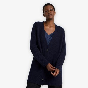 Lange Gebreid Vest | Lanius | Donkerblauw from WhatTheF