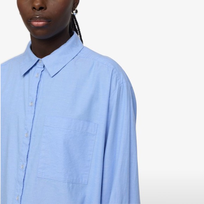 Oversized Blouse Gabi | Soft Rebels | Blauw from WhatTheF