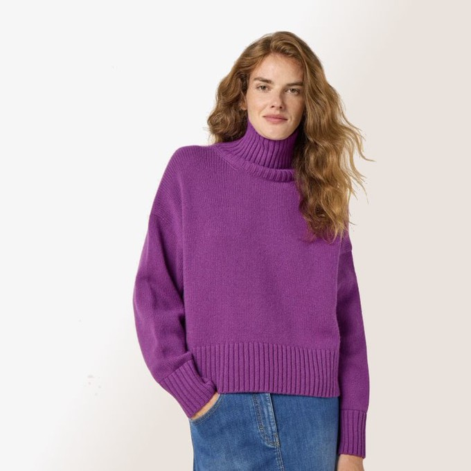 Oversized Wollen Sweater | Lanius | Violet from WhatTheF