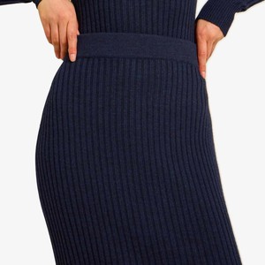 Lange Wollen Rok | Lanius | Donkerblauw from WhatTheF