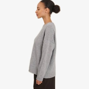 Gebreide Sweater Lisa | Basic Apparel | Grijs from WhatTheF