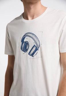 Ragwear | t-shirt pharello remake koptelefoon wit via WWen
