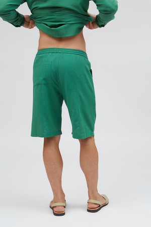 SUITE13LAB | casual short bermuda groen -van linnen from WWen