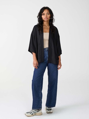 black Luxurious Everyday Kimono from Yahmo