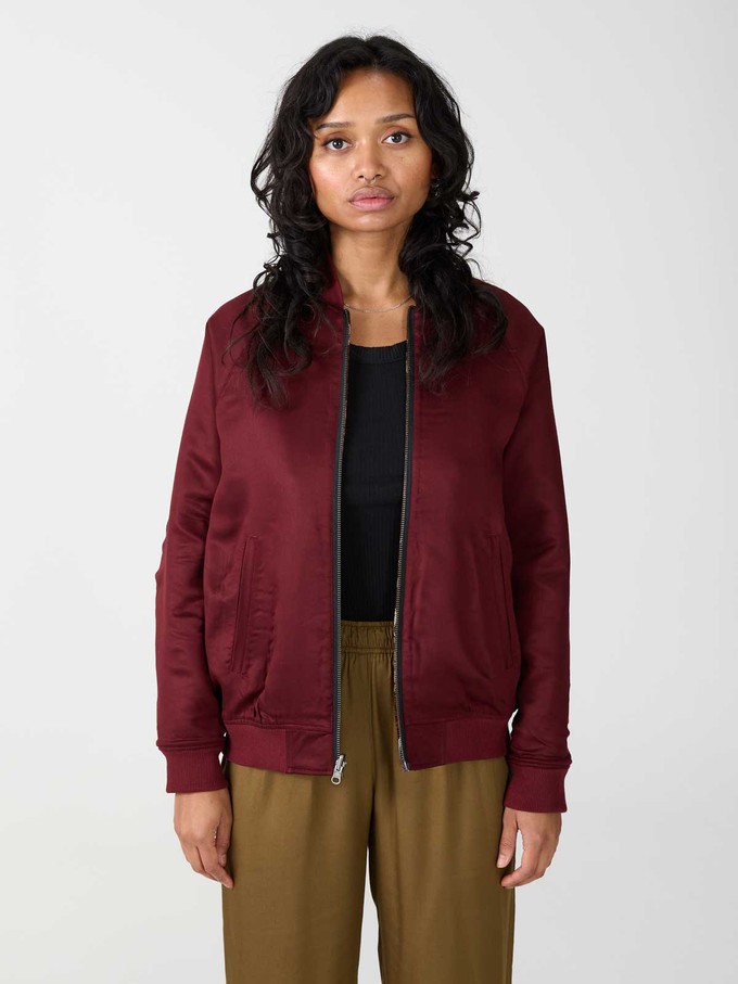 rosie/wine Jette Reversible Bomber Jacket from Yahmo