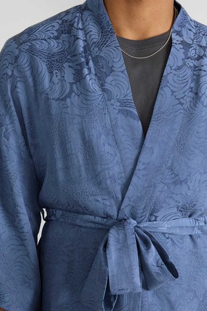 zen indigo Better-Than-Silk Kimono from Yahmo