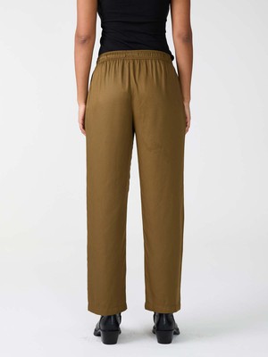 brown Pants made from TENCEL Lyocell from Yahmo