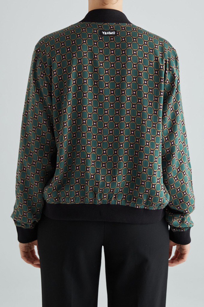 emerald/black Reversible Bomber from Yahmo