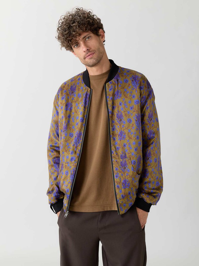 dragonfly/black Reversible Bomber Corduroy from Yahmo