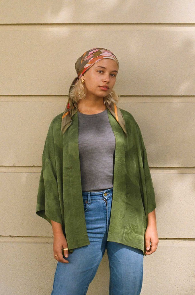 matcha Luxurious Everyday Kimono from Yahmo