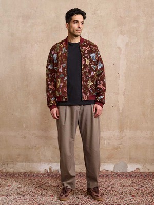 rosie/wine Bruno Reversible Bomber Jacket from Yahmo