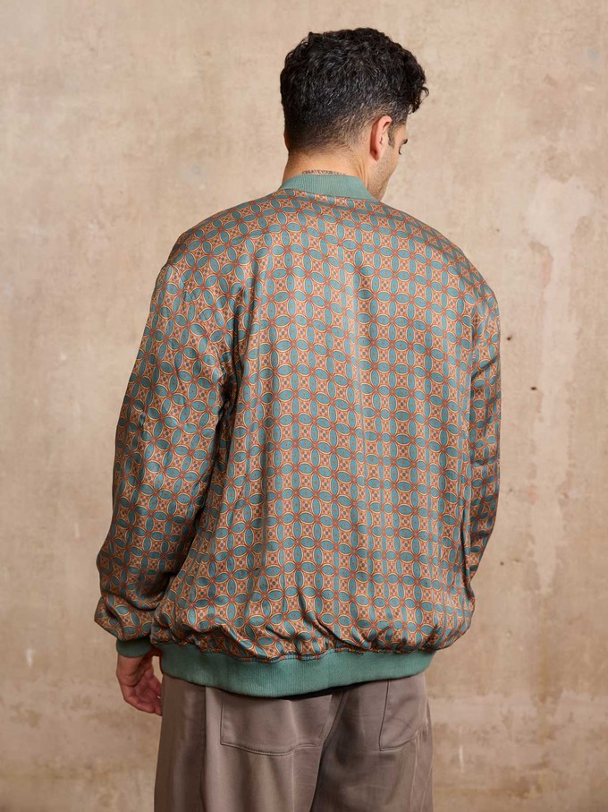 atlas/teal Reversible Bomber Corduroy from Yahmo