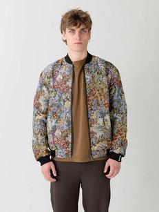 bouquet/black Reversible Sofa Bomber via Yahmo