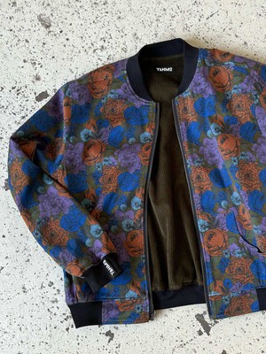 bloom/olive Reversible Bomber Corduroy from Yahmo