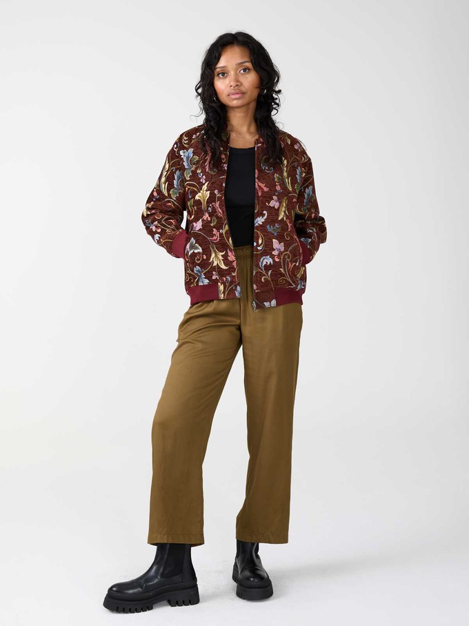 rosie/wine Jette Reversible Bomber Jacket from Yahmo