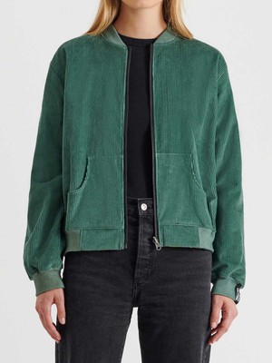 atlas/teal Reversible Bomber Corduroy from Yahmo