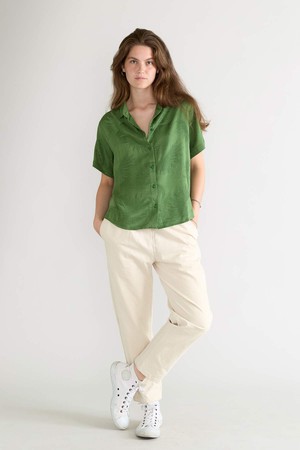 matcha Better-Than-Silk Shirt from Yahmo