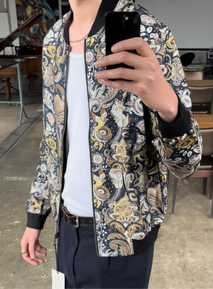 bird/navy Reversible Bomber from Yahmo