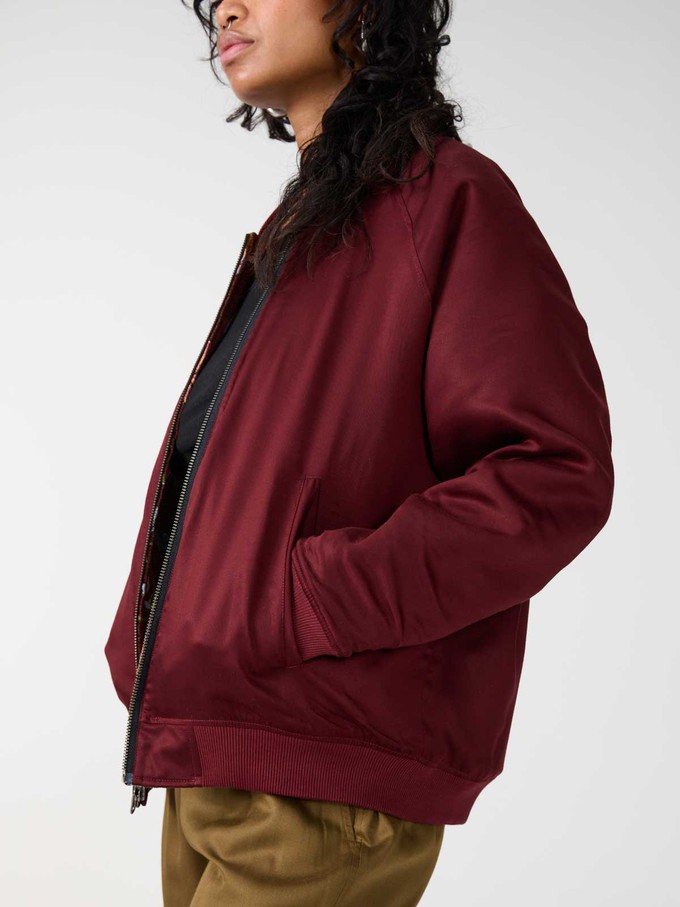 rosie/wine Jette Reversible Bomber Jacket from Yahmo