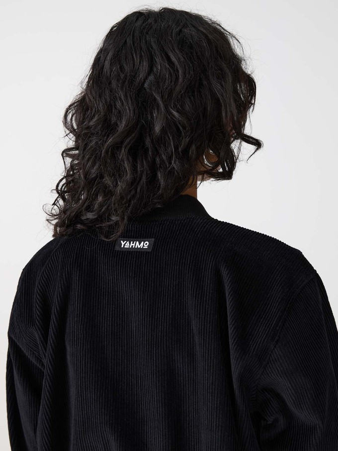 metropolis/black Reversible Bomber Corduroy from Yahmo