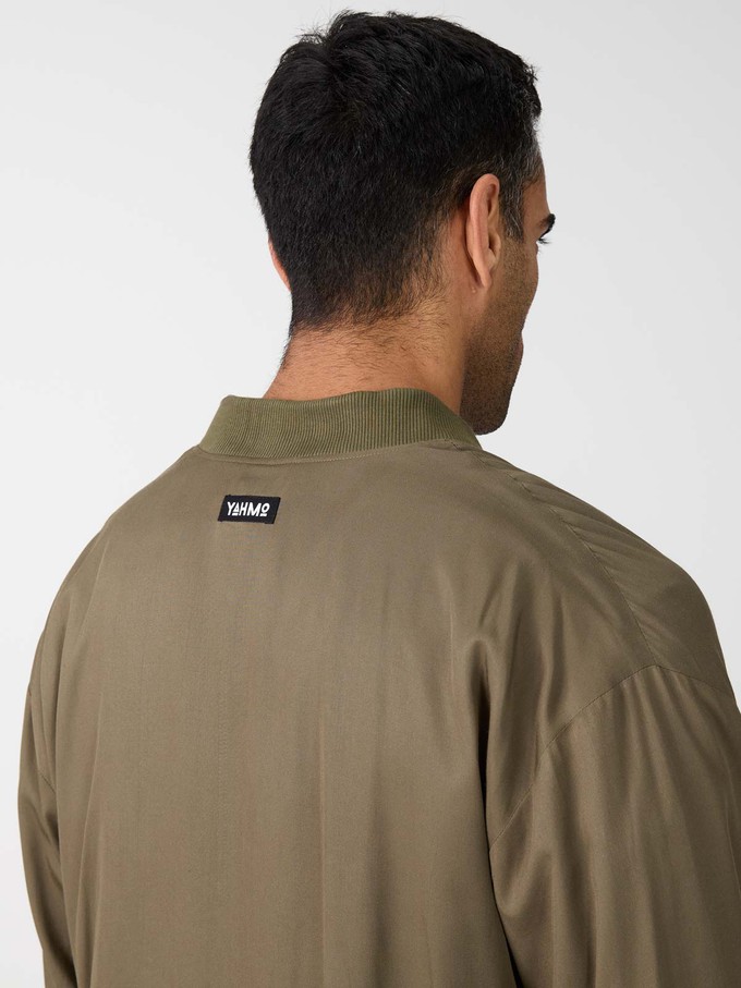 leo/olive Fred Reversible Bomber Jacket from Yahmo