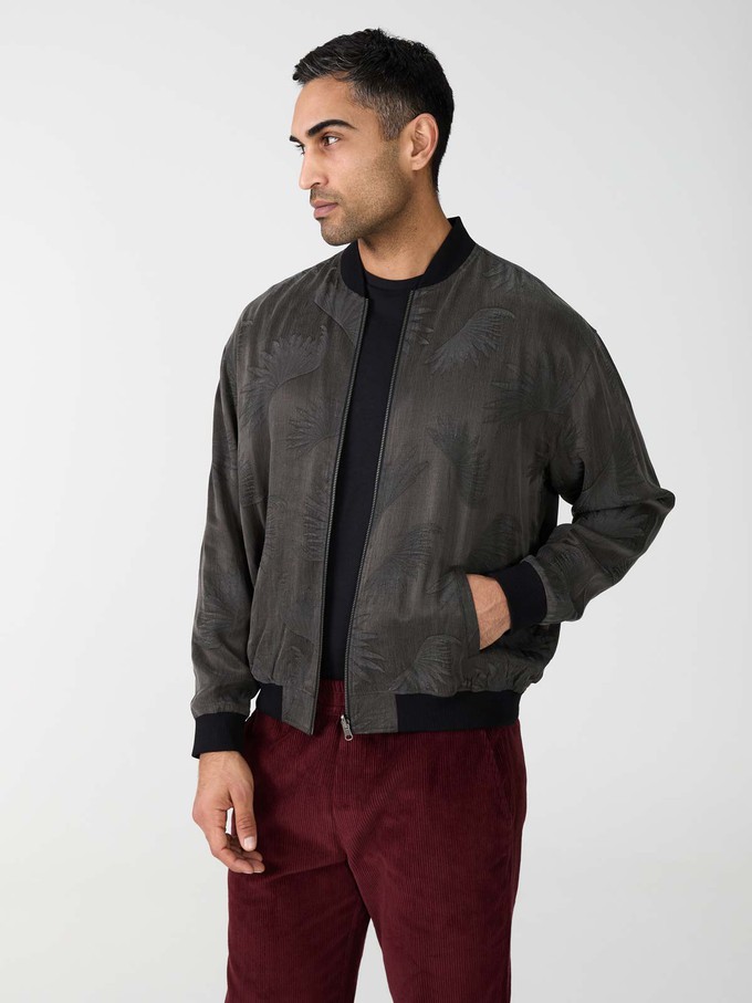 onyx/black Fred Reversible Bomber Jacket from Yahmo