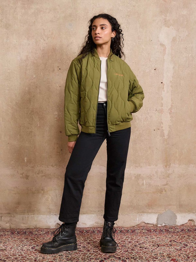 Trudi Quilted Bomber Jacket from Yahmo