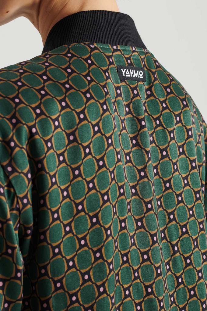 emerald/black Reversible Bomber from Yahmo
