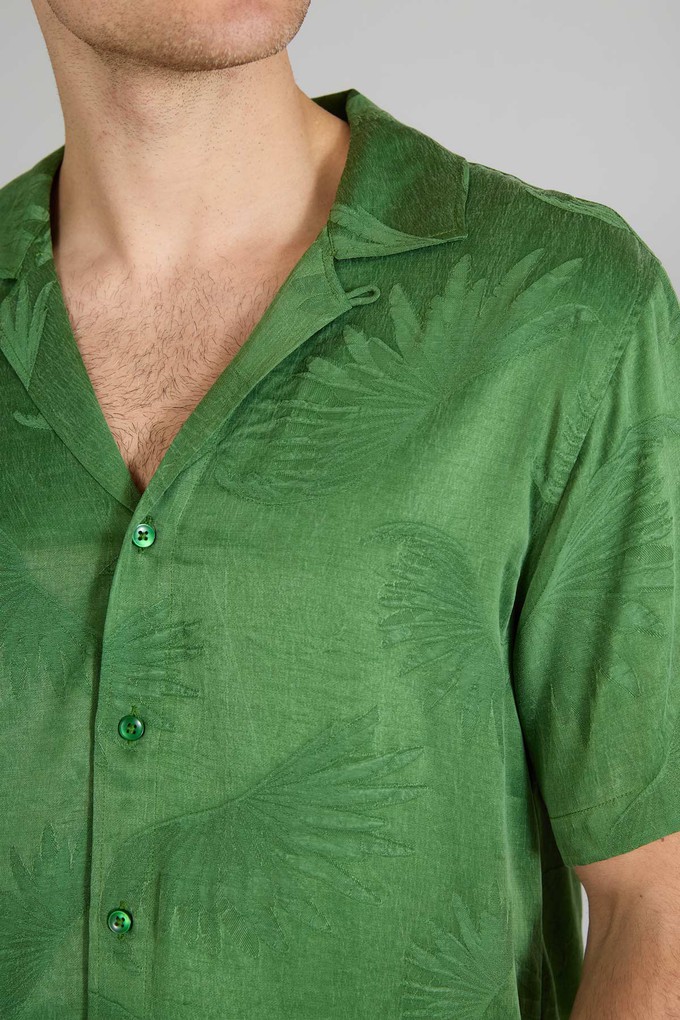 matcha Better-Than-Silk Bowling Shirt from Yahmo