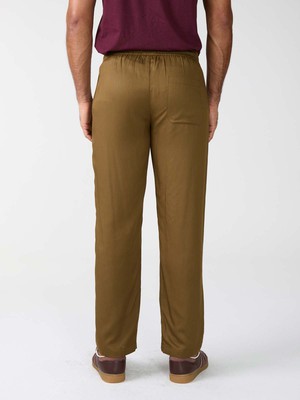 brown Pants made from TENCEL Lyocell from Yahmo