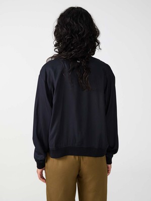 onyx/black Lene Reversible Bomber Jacket from Yahmo