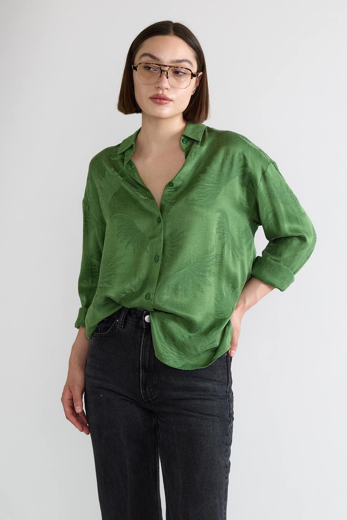 matcha Better-Than-Silk Shirt from Yahmo