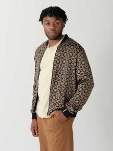 kaleidoscope/black Reversible Bomber via Yahmo