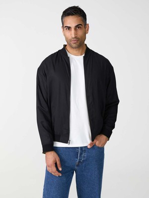 moss/black Fred Reversible Bomber Jacket from Yahmo