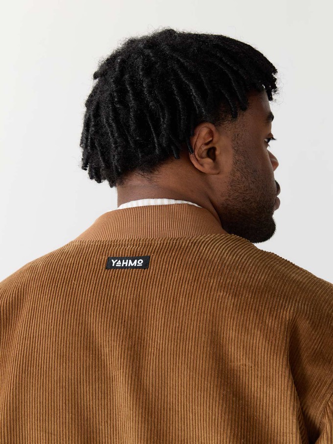 paisley/caramel Reversible Bomber Corduroy from Yahmo