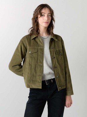 olive Corduroy Jacket from Yahmo