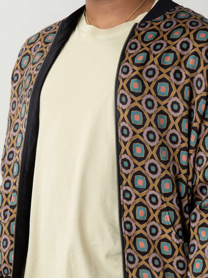 kaleidoscope/black Reversible Bomber from Yahmo